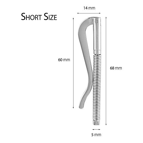 YBONNE 2Pcs 68mm Spring Metal Money Clip Insert Bar Replacement for Bifold Wallet3