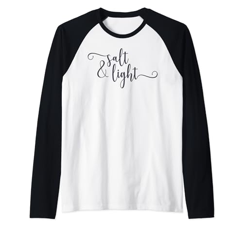 Photo de Salt & Light Christian Hommes Femmes Dieu béni Jésus Sauvé Manche Raglan