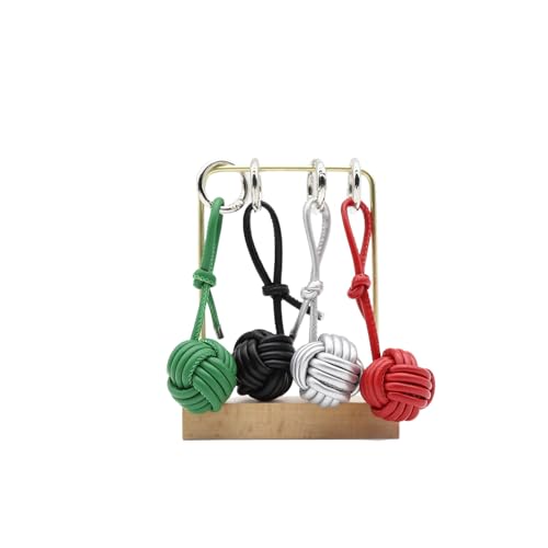 LAOYEFACAI Schlüsselanhänger Handgewebter Ball-Anhänger Kuscheltier Anhänger Süßer Keychain für Schafsfell-Charme Geschenk Taschen Dekoration (21931)