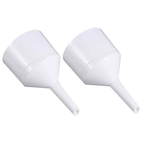 CIYODO 2pcs Filter Funnel Mini Funnel Buchner Funnels Porcelain Funnel Buchner Funnel Chemistry Kitchen Cooking Funnel Large Funnel Paper Funnel Chemistry Flask Lab Funnel White Plastic