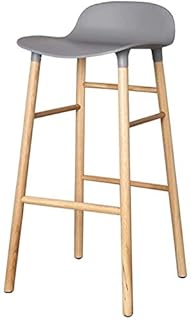 DAGCOT Nórdico de madera maciza Silla de la barra de la personalidad creativa Silla de la barra simple Trona Asientos gran mostrador desayuno Banquetas de bar Cafés Recepciones Cocinas bar contador de