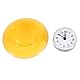 VIFERR Dusche Wanduhr, Mini Badezimmeruhr Saugnapf Wasserdicht Runde Wanduhr Quarz Uhren Dekoration für Dusche Küche Badezimmer Schlafzimmer (Gelb)