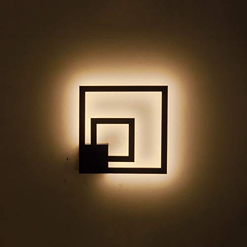 Applique murale LED noir mat 35cm pour chambre et couloir - 2