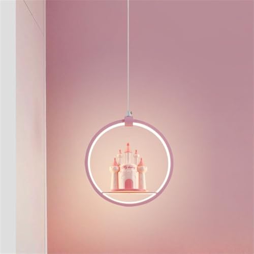 Luminaires suspendus maison lustre de château rose changeable