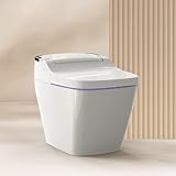 VOVO STYLEMENT TCB-090SA (Floor Drain) Intelligente Bidet-Toilette, einteilige Toilette mit automatischer Doppelspülung, beheiztem Sitz, warmem Wasser und trocke, aus Korea. (TCB-090SA (Floor Drain))