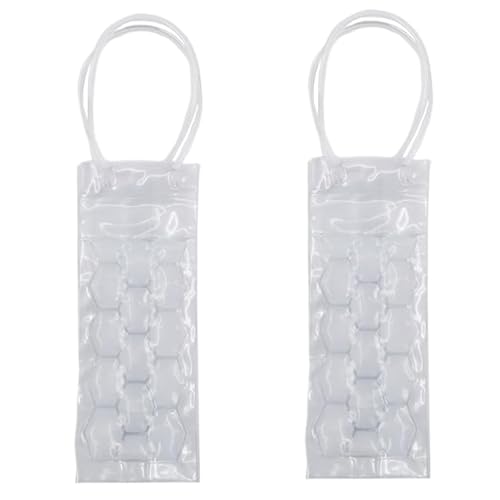 Bolsa de refrigerador de vino para picnic y viajes: pack de 2 hieleras portátiles transparentes 2