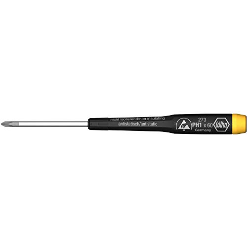 Wiha 27310 Phillips Screwdriver with Precision ESD Safe Dissipative Handle, 0 x 50mm