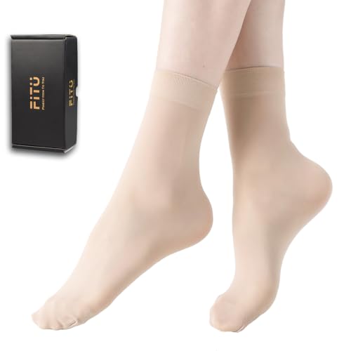 Image of Women's 50D Ankle High Sheer Stocking Socks | 50D, Reinforced Toe, Strechty Top Band, Breathable, Silky Smooth, Box Packing