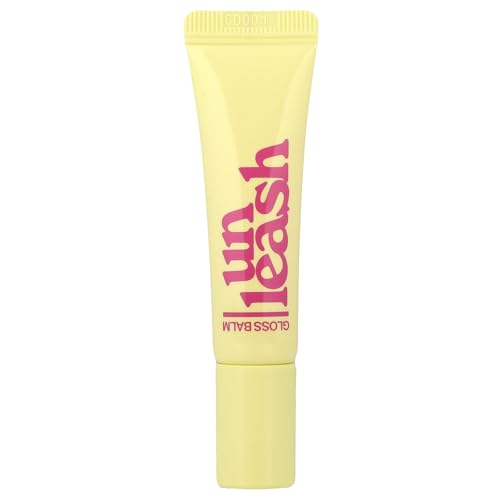 UNLEASHIA Sunset Dazzle Lip Gloss Balm Hydrating Tinted Lip Balm with Glossy Shimmer Lightweight & Moisturizing Vegan Formula with Peptides Vitamin C & Vitamin E (No.0 Waikiki) 0.35 oz