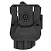 Universal OWB Holster for Glock 17 19 19X 45 Outside Waistband Paddle Holster Fits S&W M&P 9MM Springfield XD Beretta 92fs Full Size Pistols, 360° Adjustable Draw Angle Tactical Holster, RH