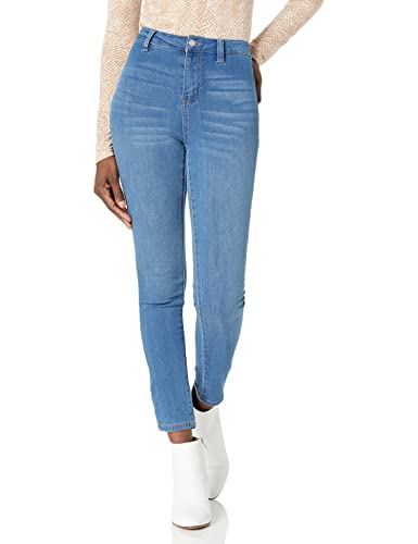 dollhouse Women's Single Button Closure Curvy Light Wash Skinny