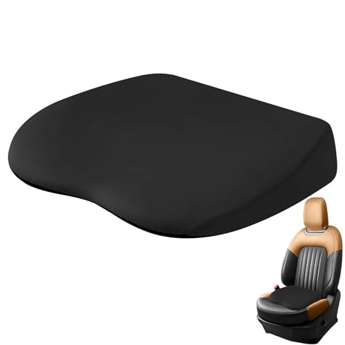 Asiento elevador, asiento de coche portátil para adultos y niños con malla transpirable, cojín elevador de coche con espuma viscoelástica, cojín para asiento de coche para altura antideslizante