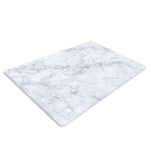 Pagnanno. Chopping Board-Catering Cutting Set-Kitchen Board-Glass Worktop Savers-Sink Chopping Board-Large-Worktop Protectors Heat Resistant-Marble Effect Grey (Design 1 30 x 20 cm (Pack of 1))