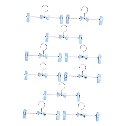 PRETYZOOM 10Pcs Adjustable Skid Pants Hangers Stretchable Jeans Skirt Clip Hangers for Household Use Reliable Clothes Storage for Organizing Closet
