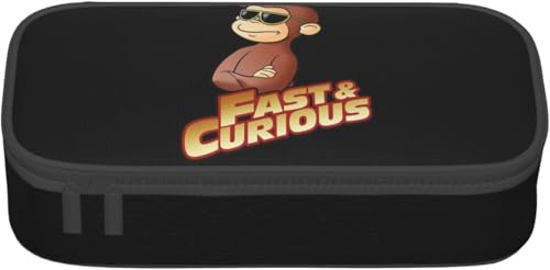 おさるのジョージ ペンケース 大容量 筆箱 多機能 おしゃれ ペンポーチ 男の子 女の子 子供 シンプル ツール 高校生 大学生 社会人用 中小学生 文具バッグ