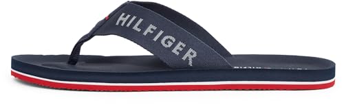 Tommy Hilfiger Homme Comfort Hilfiger Beach Sandal FM0FM05341 Tongs, Military Denim, 41 EU Tommy Hilfiger Homme Comfort Hilfiger Beach Sandal FM0FM05341 Tongs, Military Denim, 41 EU