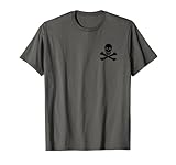 jolly roger bandiera pirata cranio & ossa croce sam bellamy maglietta