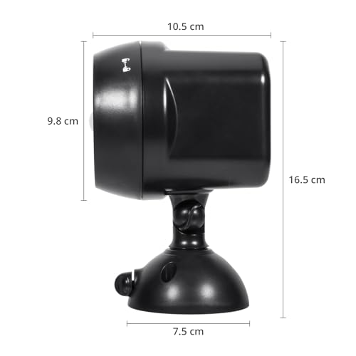 NICREW Battery Powered Outdoor LED Security Light 1 Pack, PIR Motion Sensor Spotlight, Weatherproof Outdoor Wall Light for Gardon Walkways, 600 Lumen