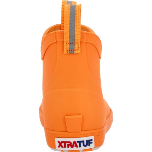 Xtratuf Little Kids Ankle Deck Boot, Neon Orange, Size 7(M)4