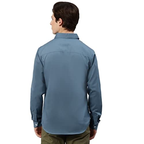 Image of Hubberholme Men's Cotton Regular Fit Casual Shirt with Double Pocket