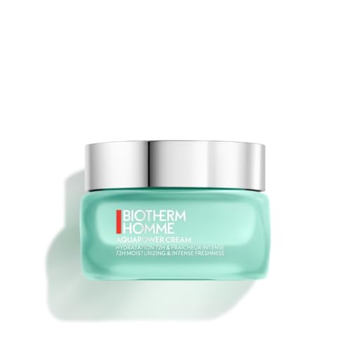 Biotherm Homme, Aquapower Crema Hidratante 72H, Crema Facial para Hombre Hidratante y Refrescante, Hidrata y Revitaliza la Piel, Para Todo Tipo de Pieles, 50 ml