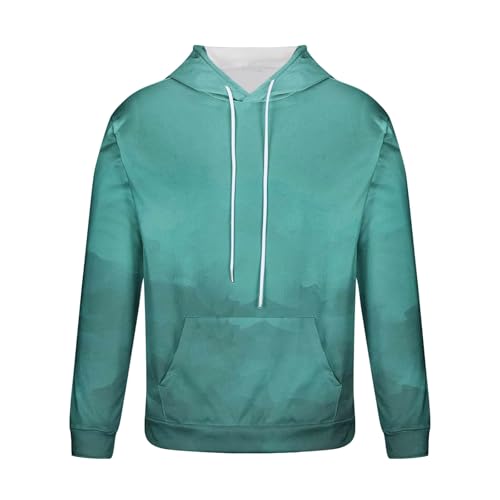 Finelylove Hoodies for Men Loose Fit Gradient Hoodies Pullover Long Sleeve Hooded Collar Drawstring Casual Sweatshirt3