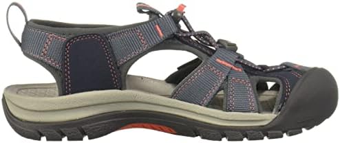 KEEN Women's Venice H2 Sandal,Midnight Navy/Hot Coral,5 M US | Image 5