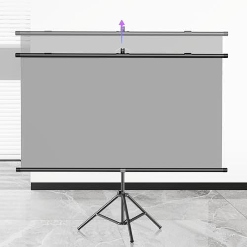 Pantalla de proyección retráctil con soporte 72" 16:9