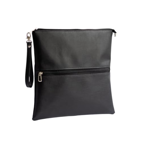 Porta Jaleco com Bolso e Al&ccedil;a de M&atilde;o (Preto)