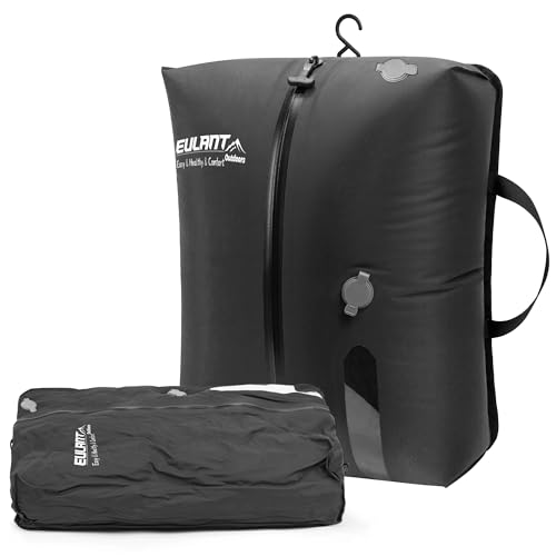 EULANT Riutilizzabili Sacchetti Sottovuoto in TPU per Viaggi, Borsa da Compressione Sottovuoto con Cerniera Ermetica IP67 per Valigie/Bagagli/Zaini, Impermeabili e Salvaspazio, 43,5x33x15cm