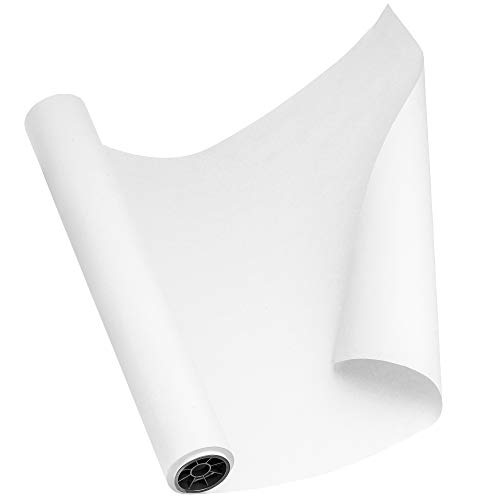 Kraft Paper Roll 18'' X 1800'' (150ft) White Mega Roll - Made in