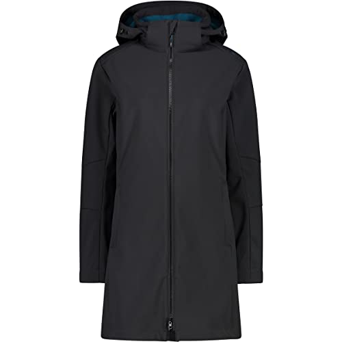 CMP Damen Parka Zip Hood Damen Parka Zip Hood, Anthrazit, tiefer See, 68