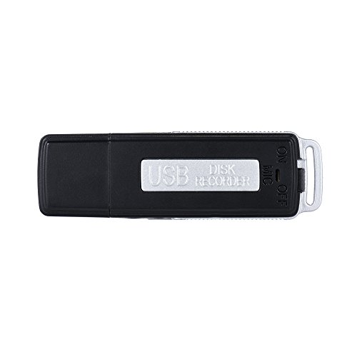 Honorall Gravador de voz de áudio de disco USB portátil de 8 GB
