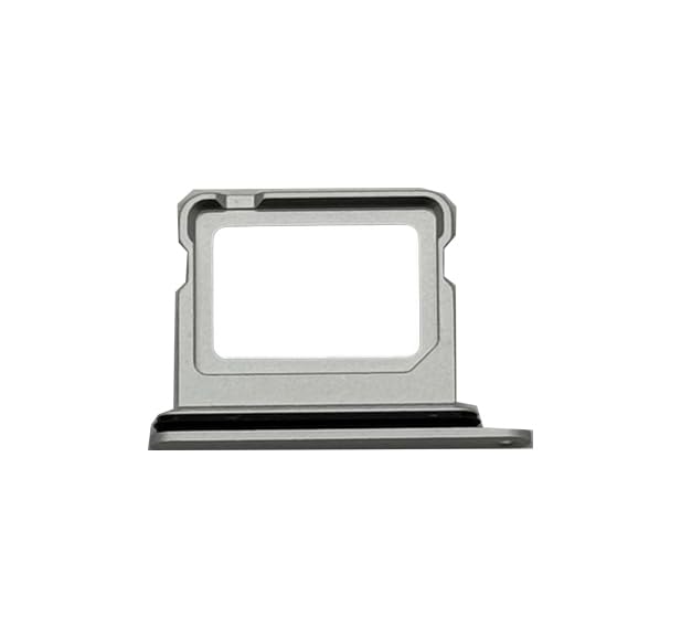 Support de carte SIM de rechange pour iPhone 16 Plus, pack de 2 tiroirs blancs