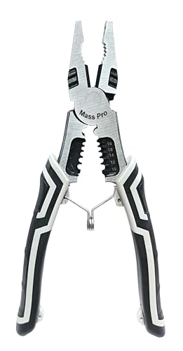 Image of 8 Inch Multipurpose Lineman Plier, Wire Cutter with Gripping, Wrench, Crimping & Wire Stripper Functions, Heavy Duty Carbon Steel Electrician Pliers for Electrical Repair & Maintenance