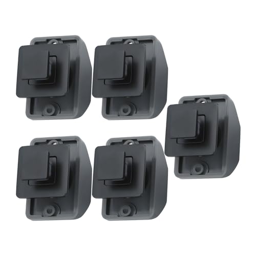 Eviter ouverture placard camping-car avec ce lot de 5 loquets métal bouton-poussoir