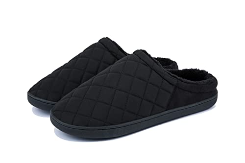 TEGELE Zapatillas de Estar por Casa Hombre Espuma de Memoria Invierno Zapatillas de Estar por Casa con Suela Antideslizante por Interior/Exterior Negro 4950 Cover