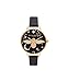 Produktbild Olivia Burton Analog Quarzuhr für Damen mit Schwarzes Lederarmband - OB16GD21