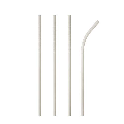 88071 PAPSTAR 100 cannucce in carta "pure" Ø 6 mm · 20 cm bianco flessibile >> In scatola: 1000 pezzi