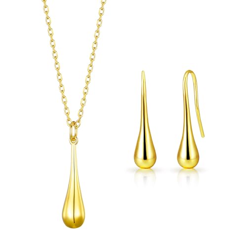 Image of Philip Jones 18k Gold Plated Teardrop Set