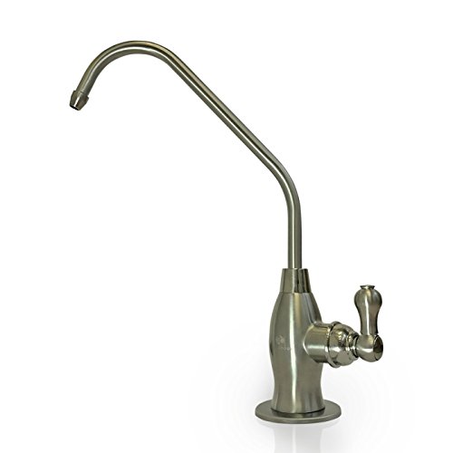Comparison: Best Cleaner For Brushed Nickel Faucets 9 Aquaboon Brushed Nickel Kitchen Sink Faucet - Stainless Steel Reverse Osmosis Water Filter Faucet - Non-Air Gap Sink Water Dispenser with Single Knob