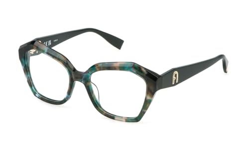 FURLA VFU822 Gafas, Shiny Green/Havana, 53 para Mujer