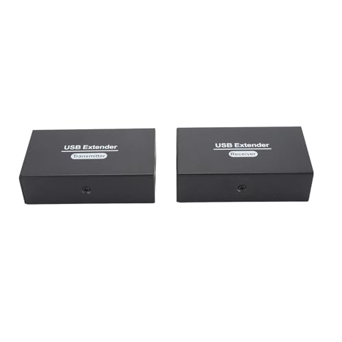 Extensor USB a Través de Ethernet Extensión LAN RJ45 con 4 Concentradores USB 2.0, Extensor USB RJ45 a Través de un Ethernet Cat5e 6 7 Extensor LAN USB RJ45 Compatible con Todos