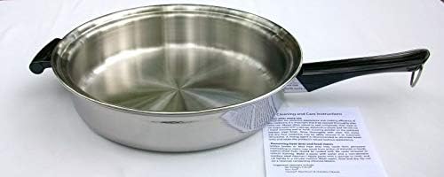 VINTAGE WEST BEND COOKWARE 5 Ply Multi-Ply 18/8 Surgical Stainless Steel 11" inch Family Skillet Frying Fry Pan Waterless Cookware MADE IN USA BY WEST BEND
