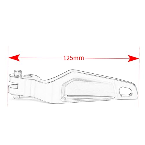 Modeer Für TMAX560 TECHMAX 2020-2023 TMAX 530 DX/SX 2017-2019 TMAX 500 2008-2011 Motorrad CNC Aluminium Feststellbremshebel tmax 560 tech max tmax 530 sx dx Zubehör (Gold)