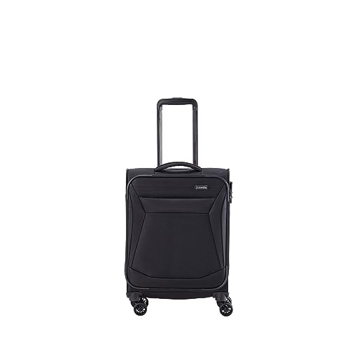 travelite Maleta de mano con 4 ruedas, carcasa blanda, tamaño equipaje de cabina IATA; serie CHIOS, carro con protección de bordes y función de enganche, 55 cm, 34 litros