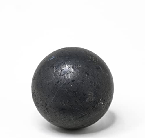 Shungite Club Unpolished Shungite Sphere 80 mm Decorative Crystal, Healing Ball, Meditation, Natural Gemstone, Home Decor