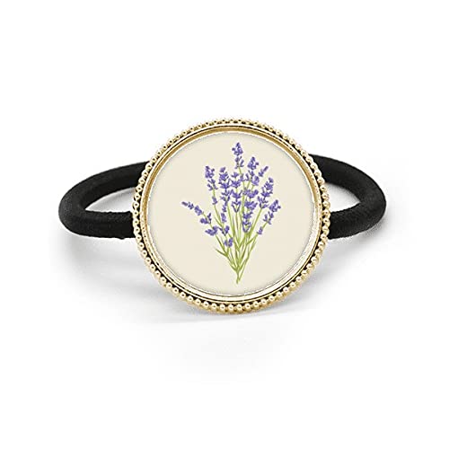 Tocado de flores lavanda en lazo de metal plata anti tirones