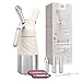 Produktbild iSi Creative Whip Premium Sahnespender 250ml, Ivory White , aus Edelstahl , inkl. 3 Edelstahltüllen & 2 iSi Sahnekapseln , iSi Sahnespender für Sahne, Dessert & Herzhaftes , Spülmaschinenfest