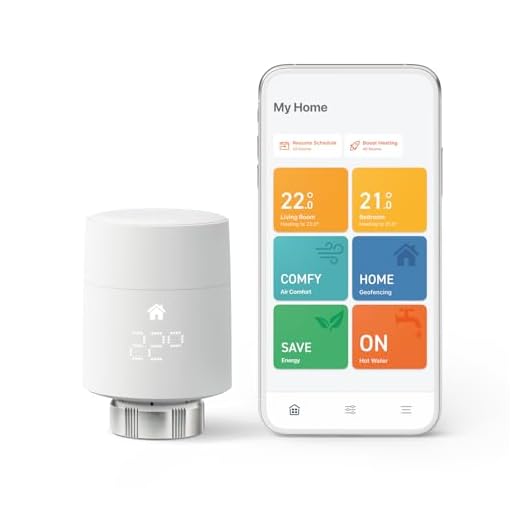 tado° smartes Heizkörperthermostat – Wifi Starter Kit V3+, inkl. 1 x Thermostat für Heizung – digitale App Steuerung – Alexa, Siri, Google Assistant